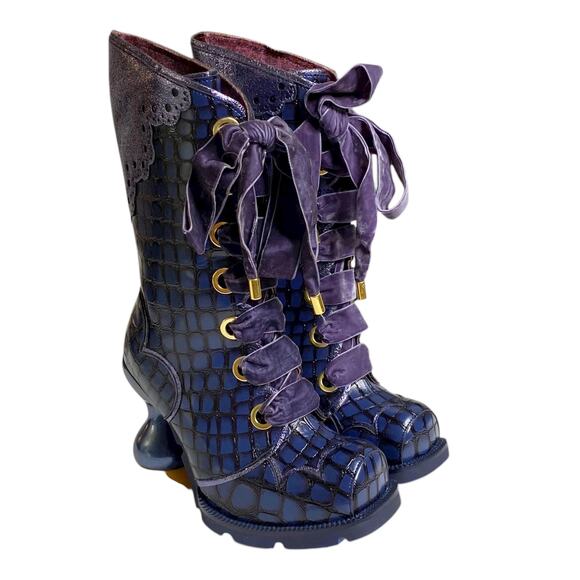 NEW Irregular Choice Women's Dark Tower Royal Blue 6.5 - Picture 3 of 11